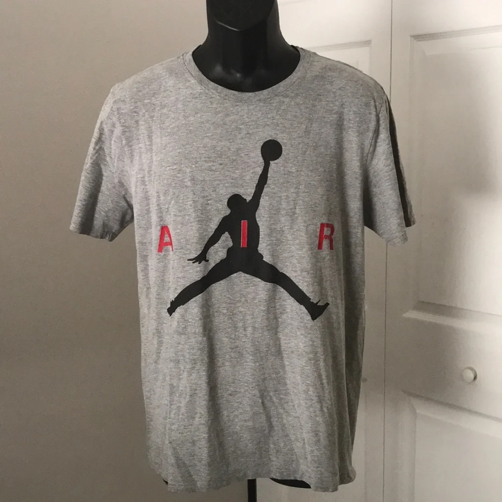 JORDAN Mens Heather Grey Jumpman Tee | M